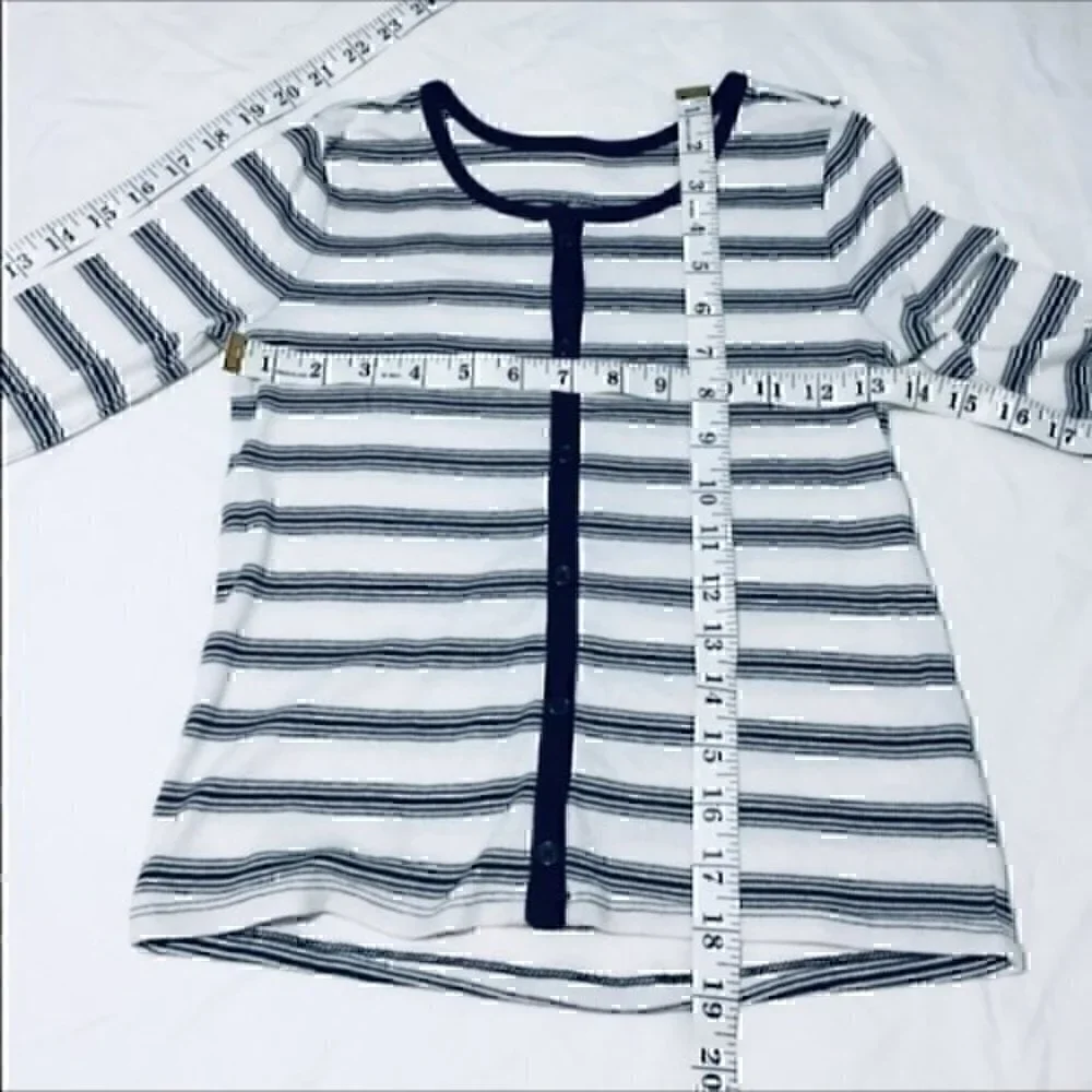 Justice Girls size 8  black and white top